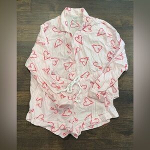 Victoria secret “pink” Christmas themed pajama set